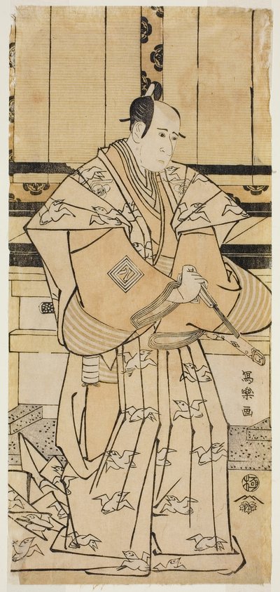 De acteur Ichikawa Yaozo III als Soga no Juro Sukenari (Sandai-me Ichikawa Yaozo no Soga no Juro Sukenari) door Toshusai Sharaku