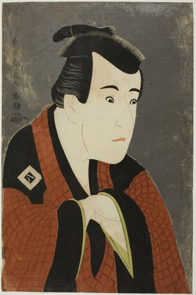 De acteur Ichikawa Yaozo III als Tanabe Bunzo door Toshusai Sharaku