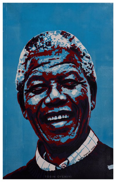 Vrolijk popartportret door Tosin Oyeniyi