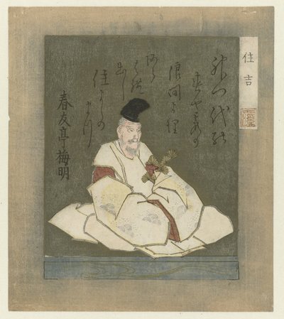 De dichter Sumiyoshi Myôjin door Totoya Hokkei