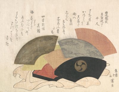 Waaierdoos met Waaiers door Totoya Hokkei