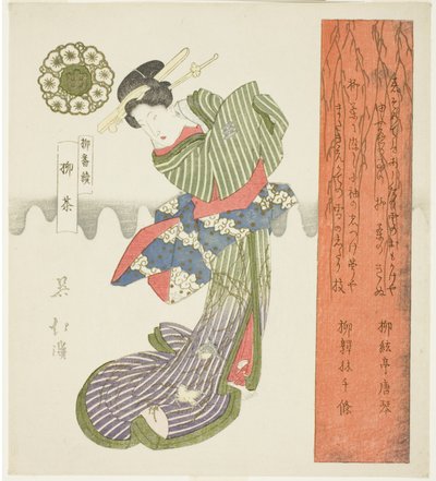 Wilgen Thee (Yanagicha), uit de serie "Een Serie van Wilgen (Yanagi bantsuzuki)" door Totoya Hokkei