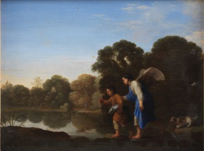 Jonge Tobiah en de Engel door Toussaint Gelton