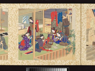  door Toyohara Kunichika