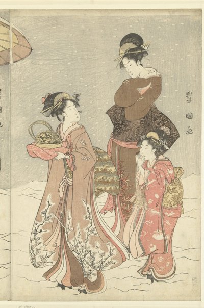 Sneeuwbal door Toyokuni (II) , Utagawa