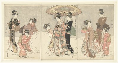 Sneeuwbal door Toyokuni (II) , Utagawa