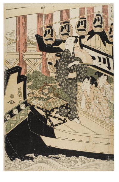 Acteurs in de Twaalf Maanden door Toyokuni Utagawa