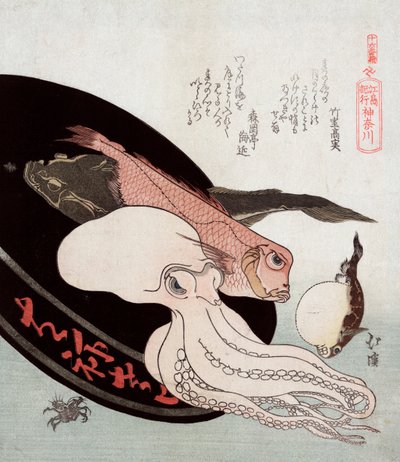 Octopus en oceaanvis door Toyota Hokkei