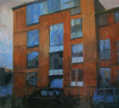 Een plek om te wonen 21, 2011 (olieverf op multiplex) door Trevor Burgess