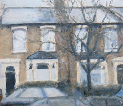 Een plek om te wonen 22, 2012 (olieverf op multiplex) door Trevor Burgess