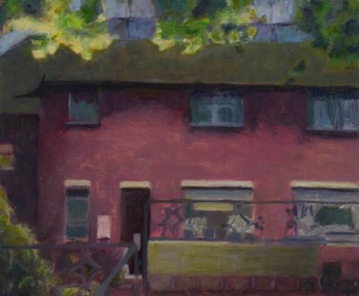 Een plek om te wonen 29, 2012 (olieverf op multiplex) door Trevor Burgess