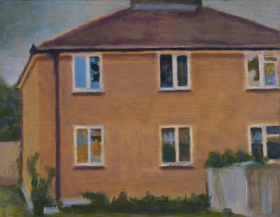 Een plek om te wonen 37, 2012 (olieverf op multiplex) door Trevor Burgess