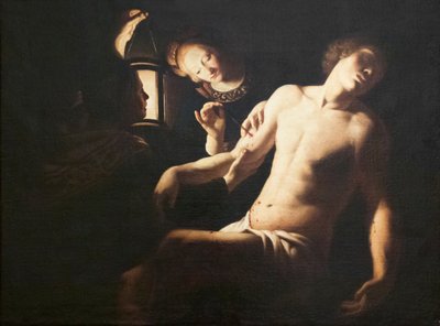 Sint Sebastiaan genezen door Sint Irene door Trophime Bigot