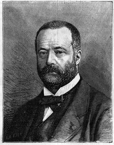 Portret van Henri Sainte Claire (Sainte-Claire) Deville (1818-1881), Franse chemicus. (Van een foto door de heer Truchelut). Gravure in 