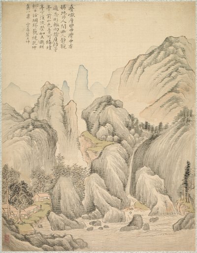 Gevouwen heuvels en gelaagde pieken door Tsubaki Chinzan
