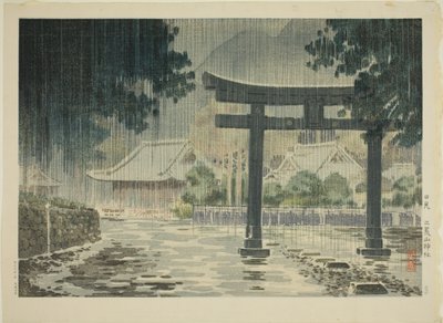 Futarasan-schrijn in Nikko (Nikko Futarasan jinja) door Tsuchiya Kōitsu