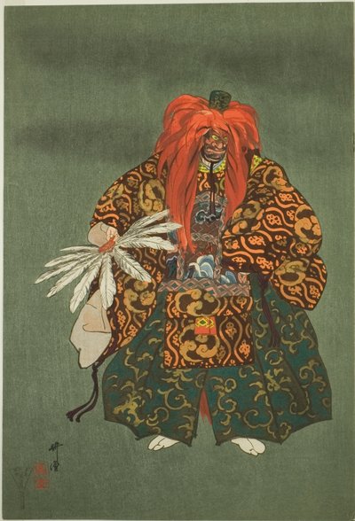 Kurama Tengu, uit de serie "One Hundred No Dramas (Nogaku hyakuban)". door Tsukioka Kogyo