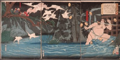 Avondregen bij Nagashino door Tsukioka Yoshitoshi