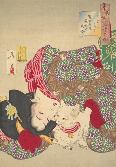 De Kat Plagen, 1888 door Tsukioka Yoshitoshi