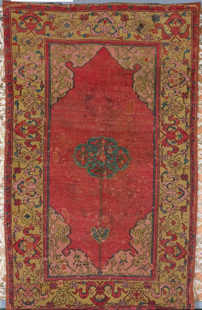 Oushak Tapijt (wol) door Turkish School