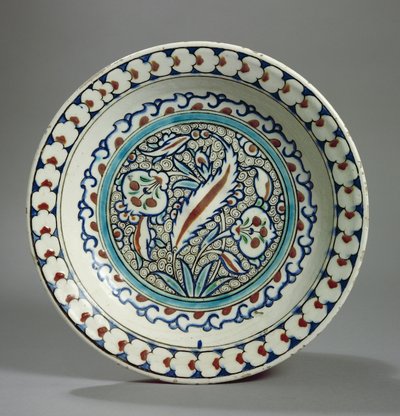 Steenpasta bord, Iznik, Turkije door Turkish School