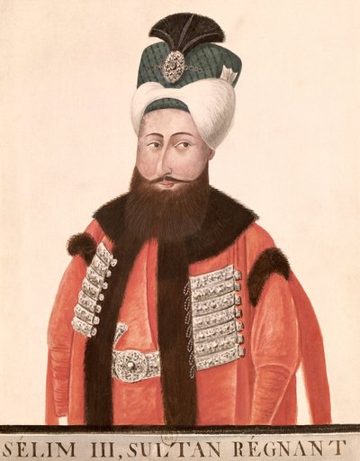 Sultan Selim III (1761-1808) 18e-19e eeuw door Turkish School