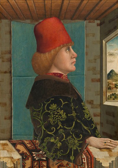 Portret van een Man door Tyrolean 15th Century