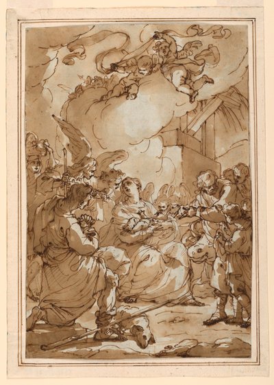 Aanbidding van de Herders door Ubaldo Gandolfi