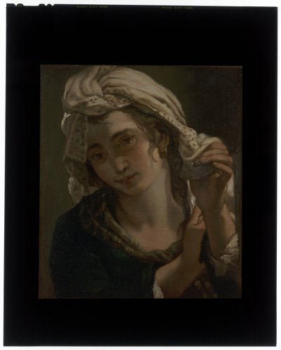 Portret van Rosa Spisani, de vrouw van de kunstenaar door Ubaldo Gandolfi