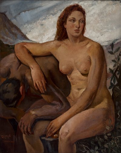 Adam en Eva, 1930 door Ubaldo Oppi