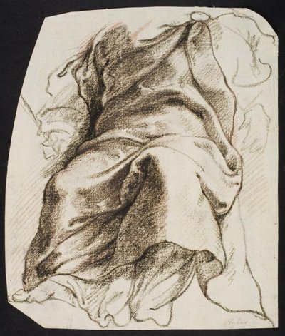 Draperiestudie voor de figuur van God de Vader door Ubekendt