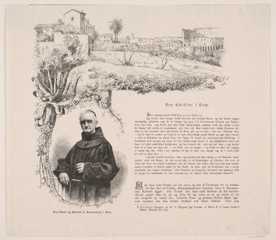 Van Pietro en het klooster S. Bonaventerra in Rome. A. Küchler door Ubekendt