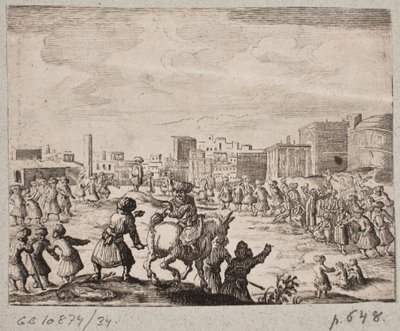 Oriëntaals Buiten een Stad door Ubekendt