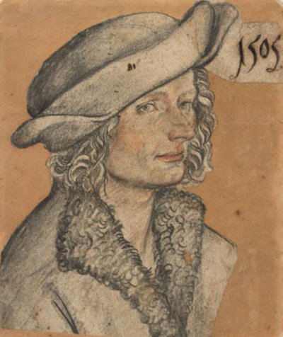Jonge man met een baret door Ubekendt augsburgsk 1505