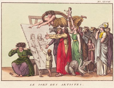 Het lot van de kunstenaars door Ubekendt dansk efter 1780