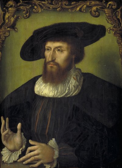 Portret van de Deense koning Christian II door Ubekendt nederlandsk første fjerdedel af 1500 tallet