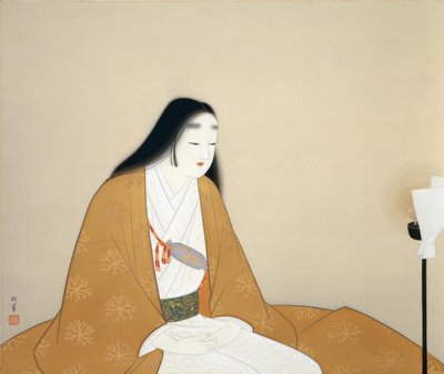 Vrouw Kusunoki Masashige door Uemura Shoen