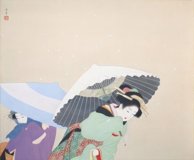 Grote sneeuwvlokken door Uemura Shoen