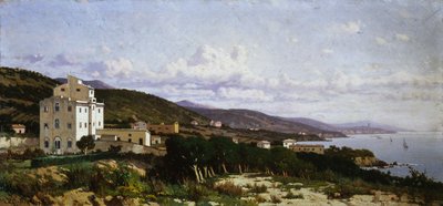 Uitzicht op Castiglioncello door Ugo Manaresi