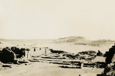 Commerciële ruimte in het klooster van St Simeon, Aswan, Egypte, foto door Ugo Monneret de Villard door Ugo Monneret de Villard