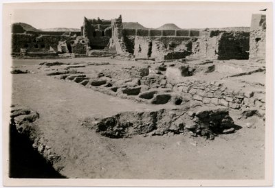 Interieur van het klooster van St Simeon, kamer VI, Aswan, Egypte, foto door Ugo Monneret de Villard door Ugo Monneret de Villard