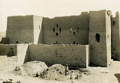 Klooster van St Simeon, Aswan, Egypte, foto door Ugo Monneret de Villard door Ugo Monneret de Villard