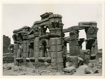 Romeinse kiosk, Naqa, Soedan, foto door Ugo Monneret de Villard door Ugo Monneret de Villard
