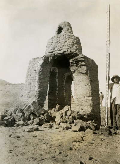 Graf in necropolis, Qasr Ibrim, Egypte, foto door Ugo Monneret de Villard door Ugo Monneret de Villard