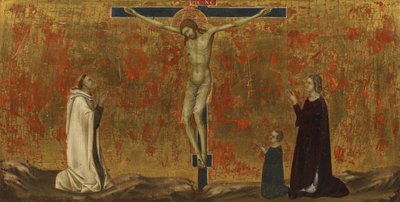 Gekruisigde Christus met Donateurs door Ugolino di Nerio