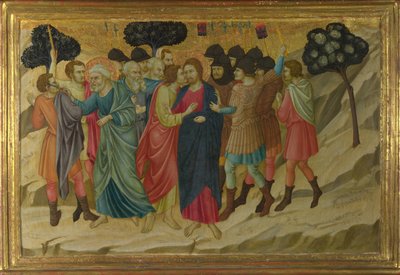 Het verraad van Christus uit de Basiliek van Santa Croce, Florence, ca. 1324-1325 door Ugolino di Nerio
