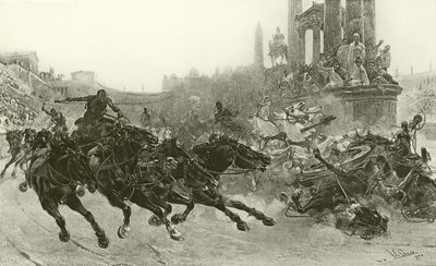 Rome onder Trajanus - Een wagenrace door Ulpiano Checa y Sanz
