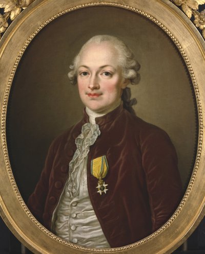 Baron Erik Magnus de Stael Holstein, ambassadeur van Zweden in Frankrijk - Portret van Baron Erik Magnus Stael von Holstein (1749-1802), door Pasch, Ulrika Fredrika door Ulrika Fredrika Pasch
