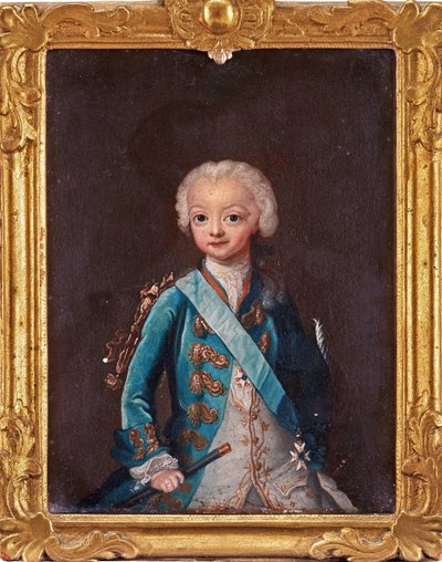 Portret van Kroonprins Gustav III van Zweden door Ulrika Fredrika Pasch
