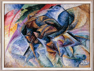 Dynamiek van een fietser door Umberto Boccioni